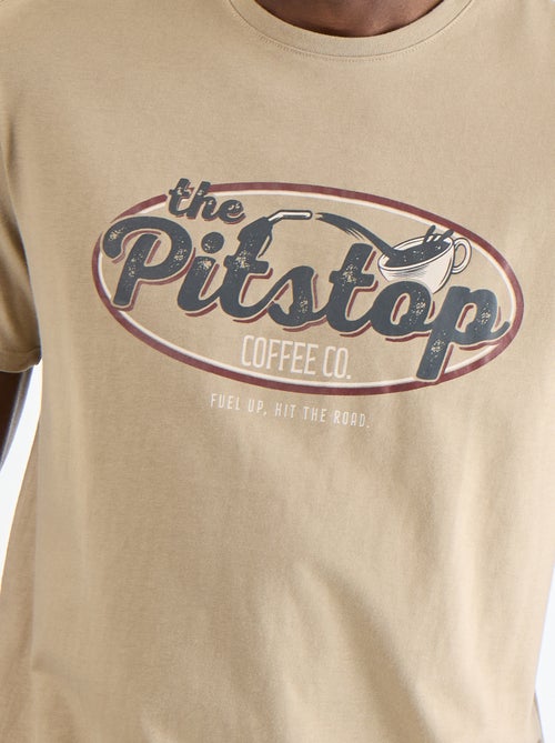 T-shirt stampata fantasia a maniche corte - Kiabi T-shirt stampata fantasia a maniche corte - Kiabi