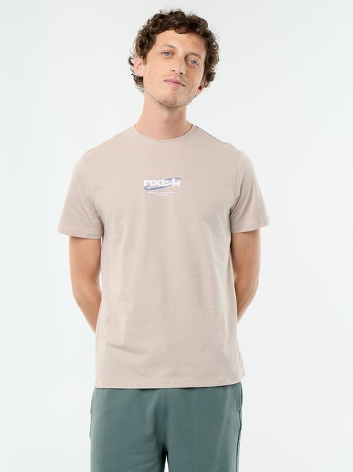 T-shirt stampata fantasia a maniche corte - Kiabi