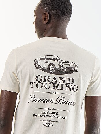T-shirt stampata fantasia a maniche corte