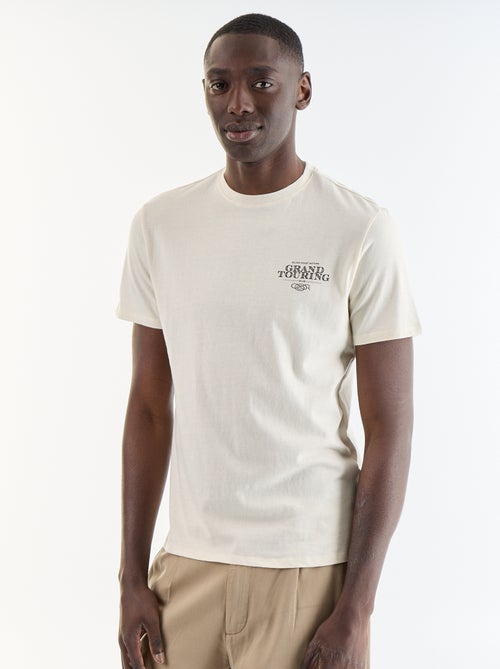 T-shirt stampata fantasia a maniche corte - Kiabi