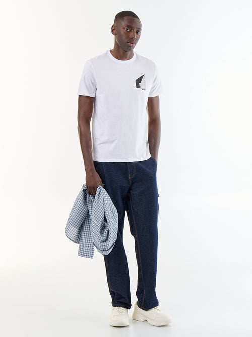 T-shirt stampata fantasia a maniche corte - Kiabi