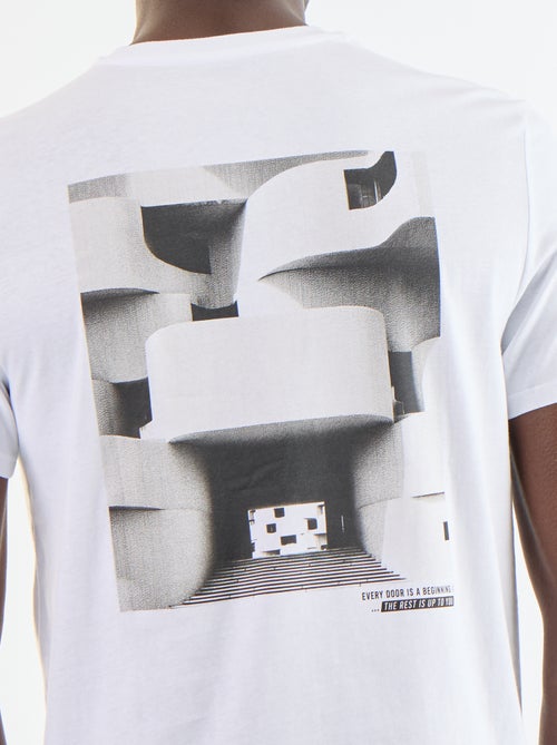 T-shirt stampata fantasia a maniche corte - Kiabi