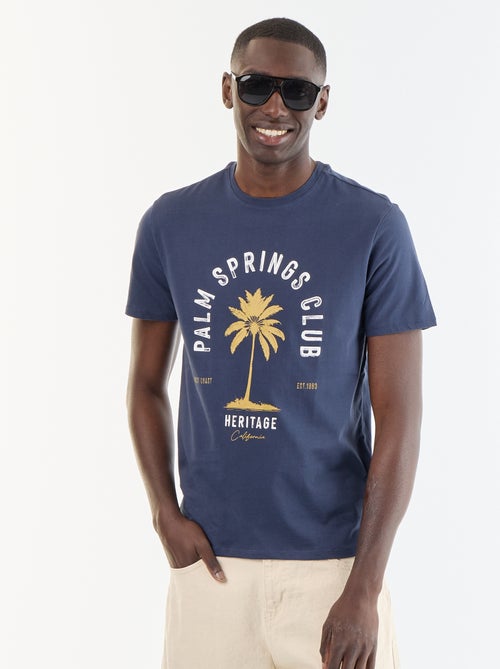 T-shirt stampata fantasia a maniche corte - Kiabi T-shirt stampata fantasia a maniche corte - Kiabi