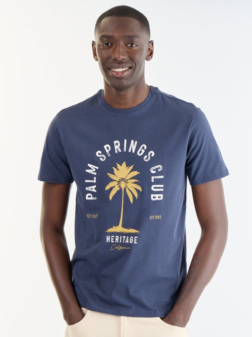 T-shirt stampata fantasia a maniche corte - Kiabi T-shirt stampata fantasia a maniche corte - Kiabi