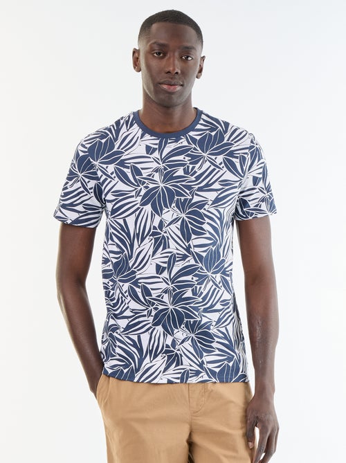 T-shirt stampata fantasia a maniche corte - Kiabi T-shirt stampata fantasia a maniche corte - Kiabi