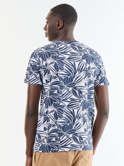 T-shirt stampata fantasia a maniche corte - Kiabi T-shirt stampata fantasia a maniche corte - Kiabi