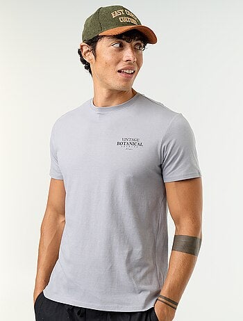 T-shirt con stampa fantasia a maniche corte