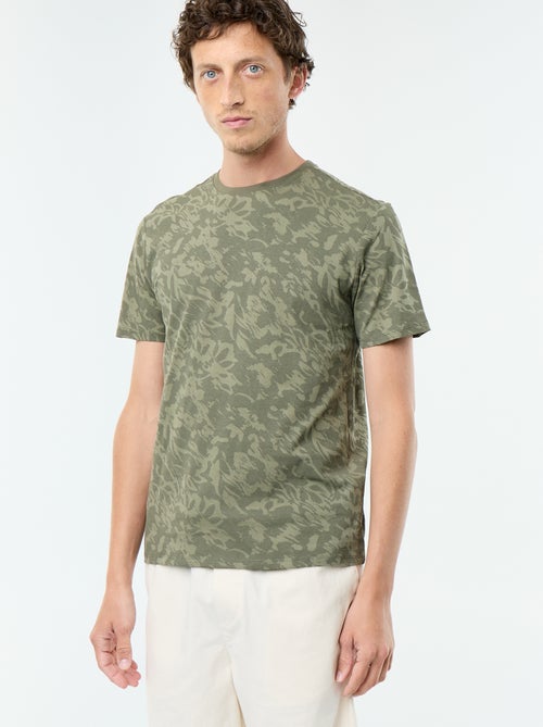 T-shirt stampata fantasia a maniche corte - Kiabi