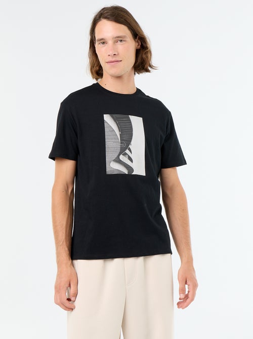 T-shirt stampata fantasia a maniche corte - Kiabi