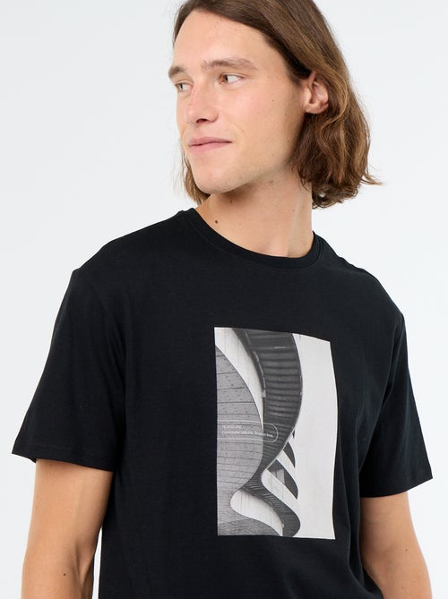 T-shirt stampata fantasia a maniche corte - Kiabi