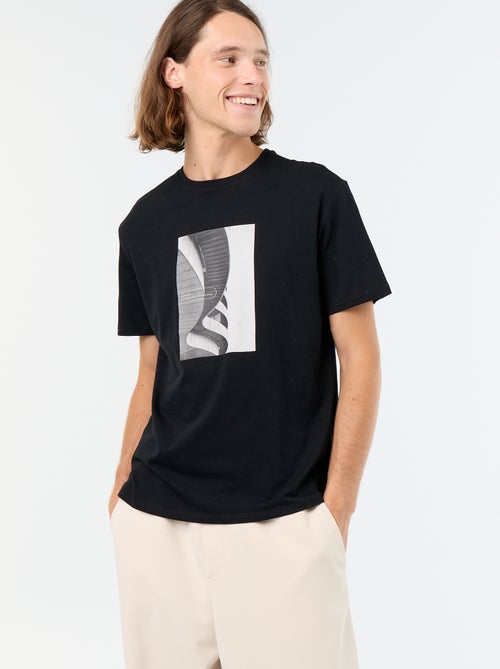 T-shirt stampata fantasia a maniche corte - Kiabi