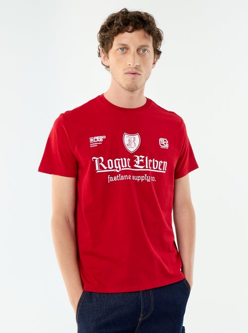 T-shirt stampata fantasia a maniche corte - Kiabi