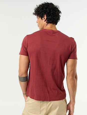 T-shirt con stampa fantasia a maniche corte