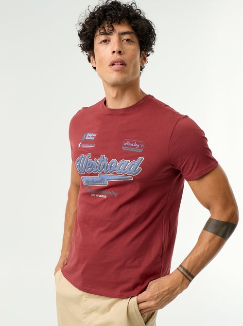 T-shirt stampata fantasia a maniche corte - Kiabi
