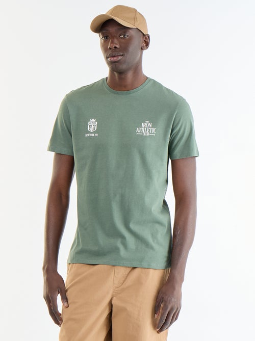 T-shirt stampata fantasia a maniche corte - Kiabi