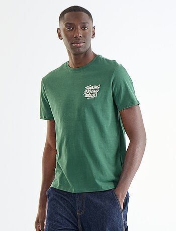 T-shirt stampato fantasia a maniche corte