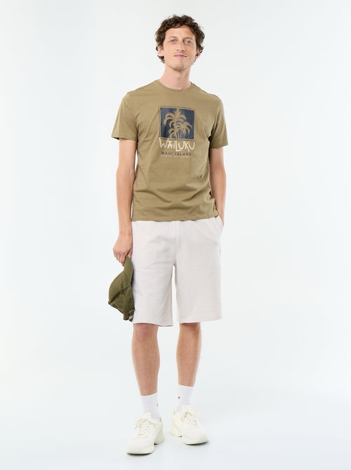 T-shirt stampata fantasia a maniche corte - Kiabi