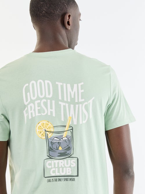 T-shirt stampata fantasia a maniche corte - Kiabi