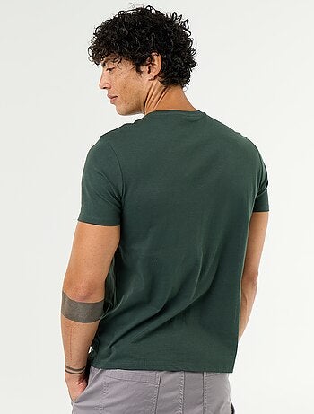 T-shirt con stampa fantasia a maniche corte