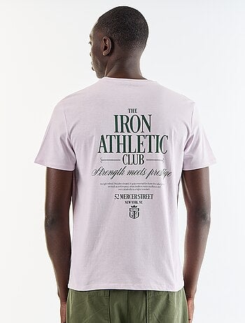 T-shirt stampato fantasia a maniche corte
