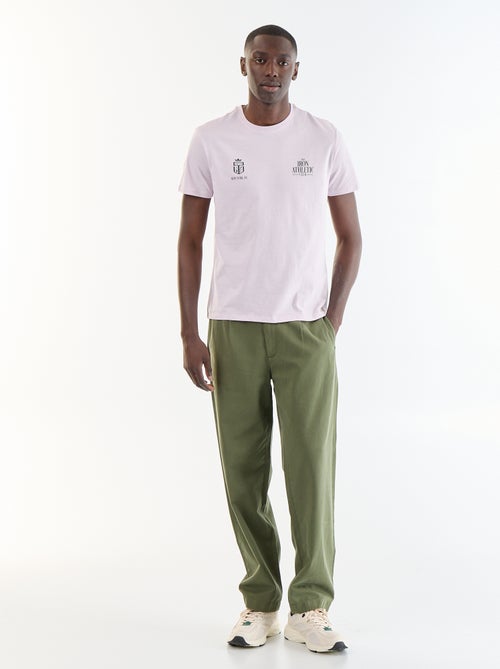 T-shirt stampata fantasia a maniche corte - Kiabi