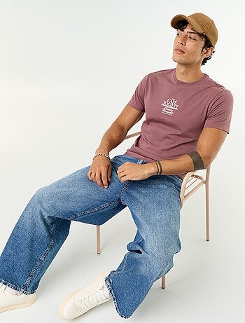 T-shirt con stampa fantasia a maniche corte