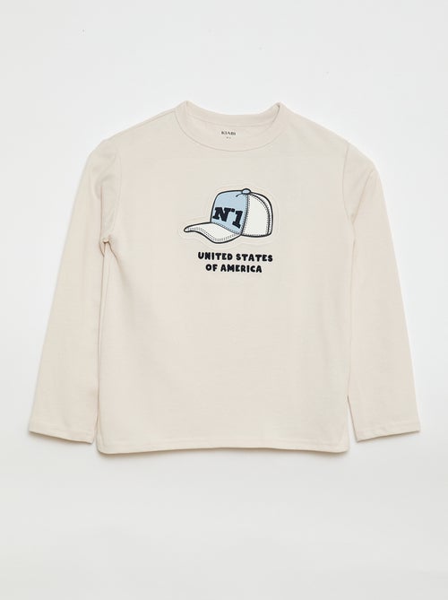 T-shirt stampata fantasia a maniche lunghe - Kiabi