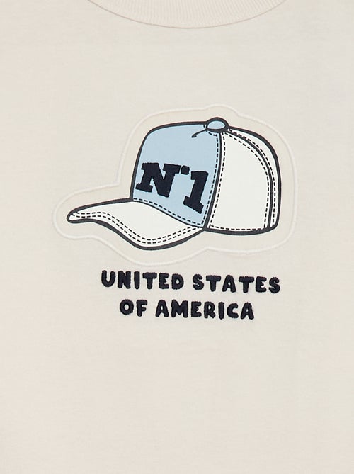 T-shirt stampata fantasia a maniche lunghe - Kiabi