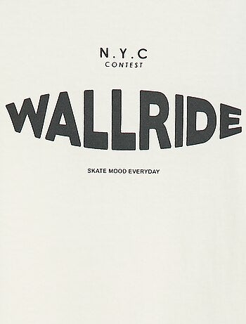 T-shirt stampata fantasia a maniche lunghe