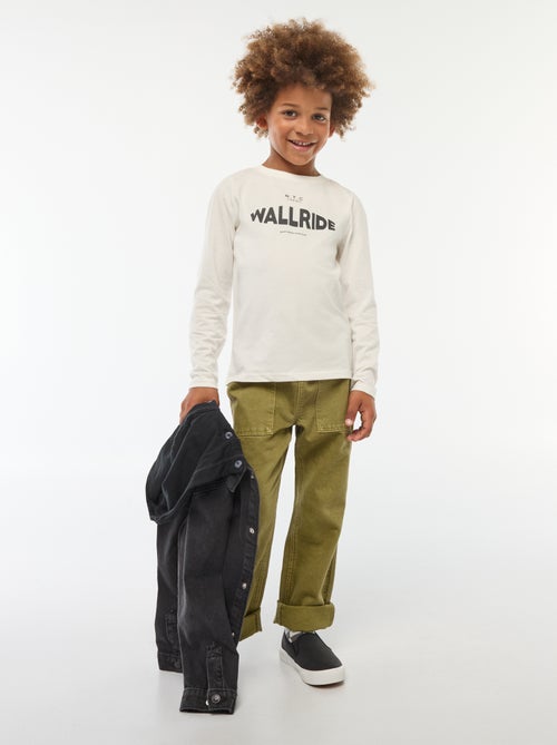 T-shirt stampata fantasia a maniche lunghe - Kiabi