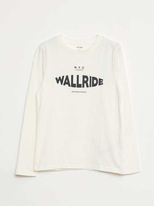 T-shirt stampata fantasia a maniche lunghe - Kiabi