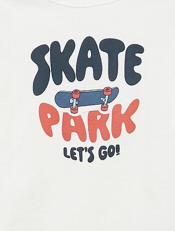 T-shirt stampata fantasia a maniche lunghe