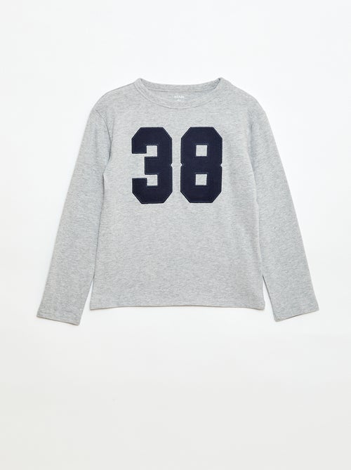 T-shirt stampata fantasia a maniche lunghe - Kiabi