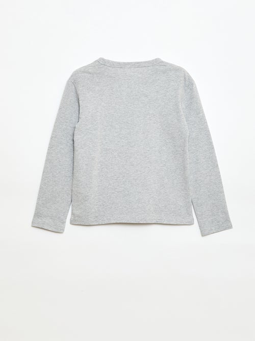 T-shirt stampata fantasia a maniche lunghe - Kiabi