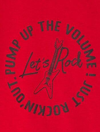 T-shirt stampata fantasia a maniche lunghe