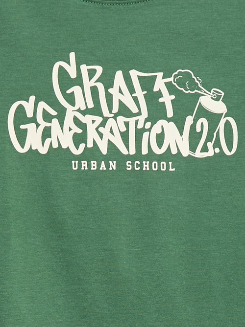 T-shirt stampata fantasia a maniche lunghe - Kiabi