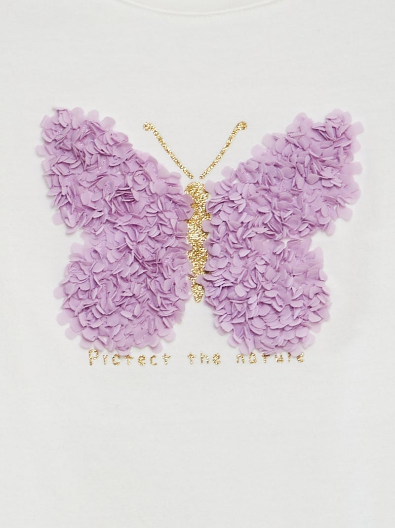 T-shirt stampata fantasia BIANCO - Kiabi