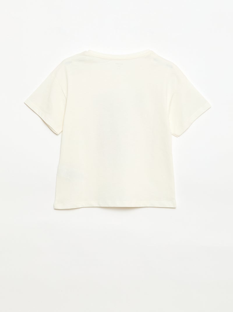 T-shirt stampata fantasia Bianco - Kiabi