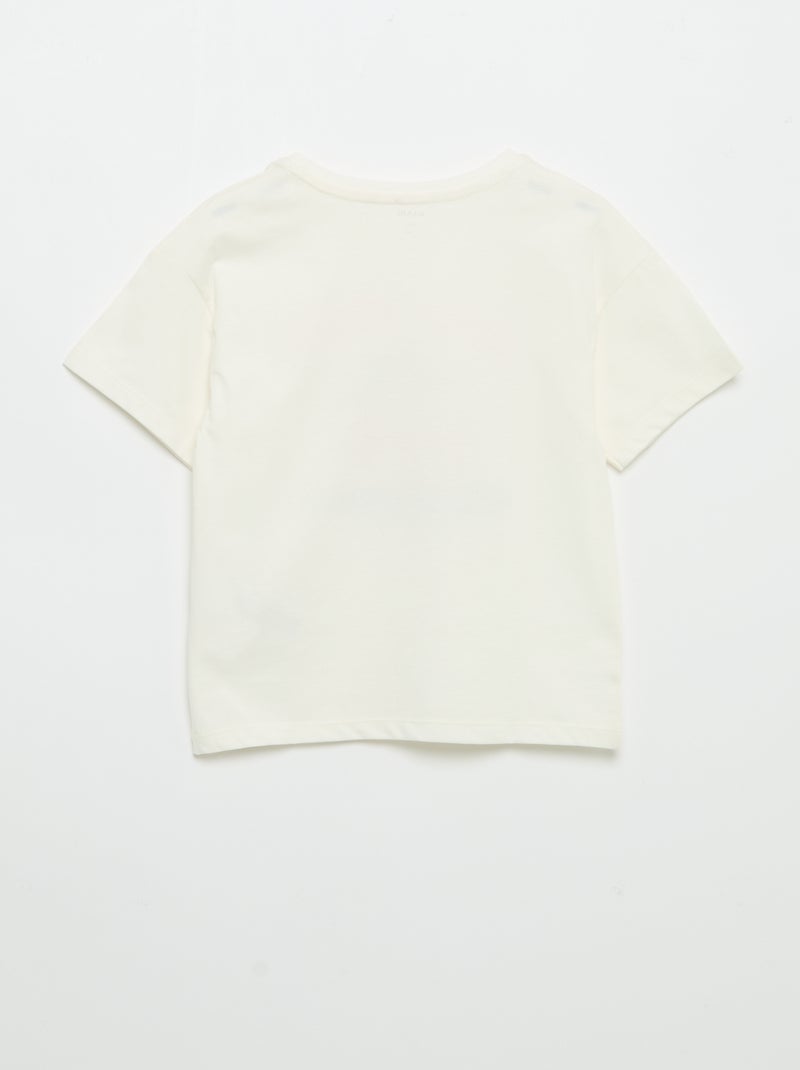 T-shirt stampata fantasia Bianco - Kiabi