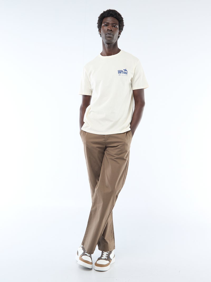 T-shirt stampata fantasia Bianco - Kiabi