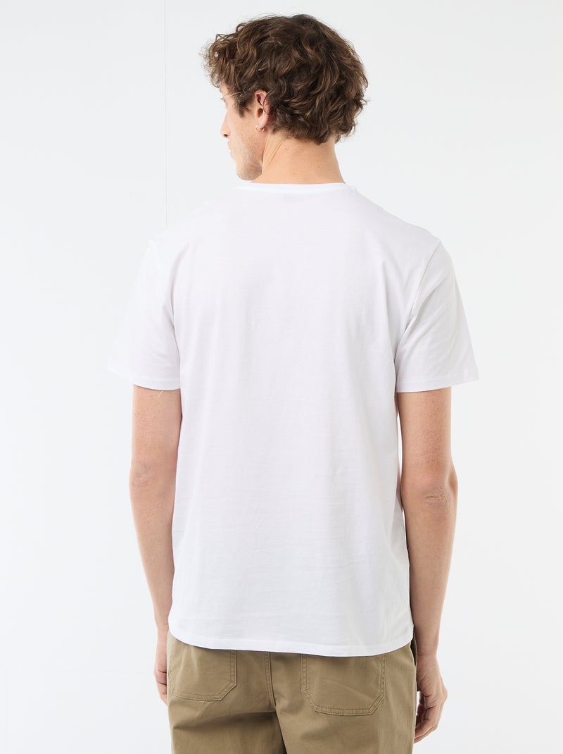 T-shirt stampata fantasia Bianco - Kiabi