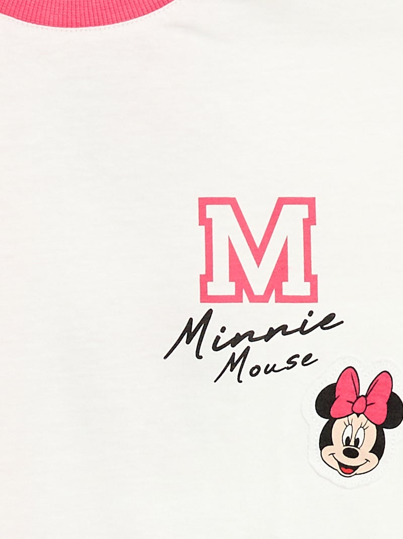 T-shirt stampata fantasia 'Minnie' 'Disney' Bianco - Kiabi
