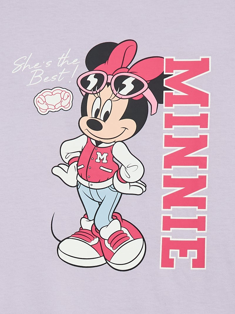 T-shirt stampata fantasia 'Minnie' 'Disney' Viola - Kiabi