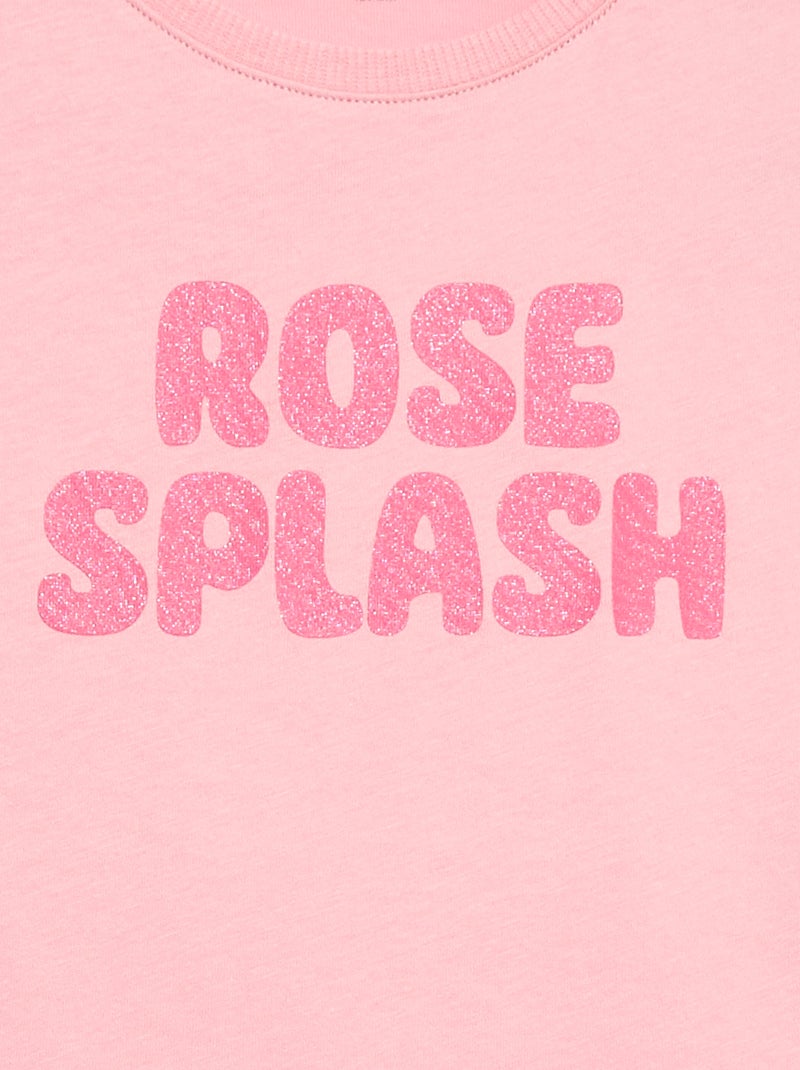 T-shirt stampata fantasia Rosa - Kiabi