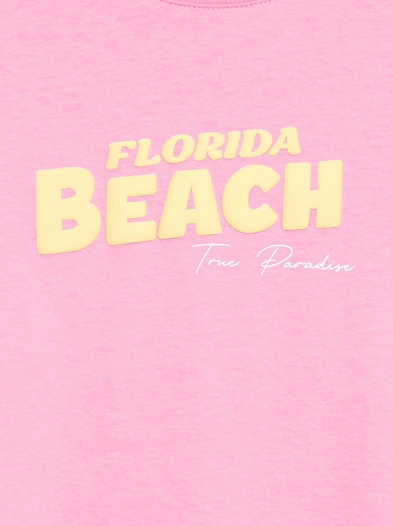 T-shirt stampata fantasia Rosa - Kiabi