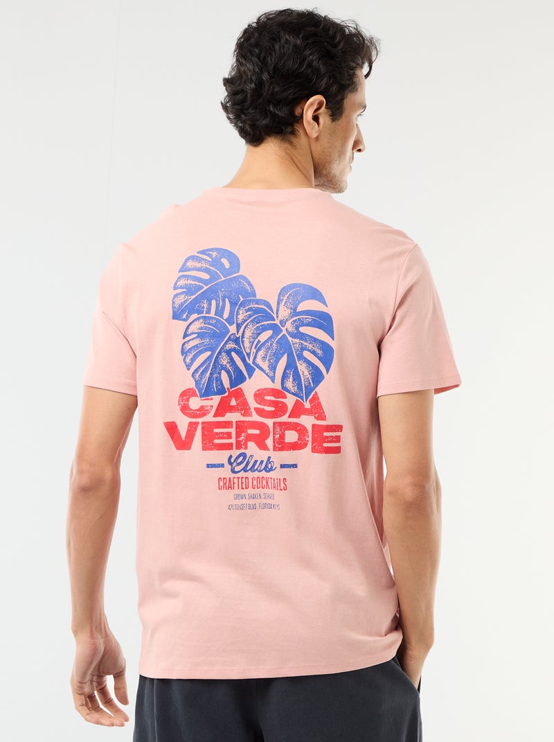 T-shirt stampata fantasia Rosa - Kiabi