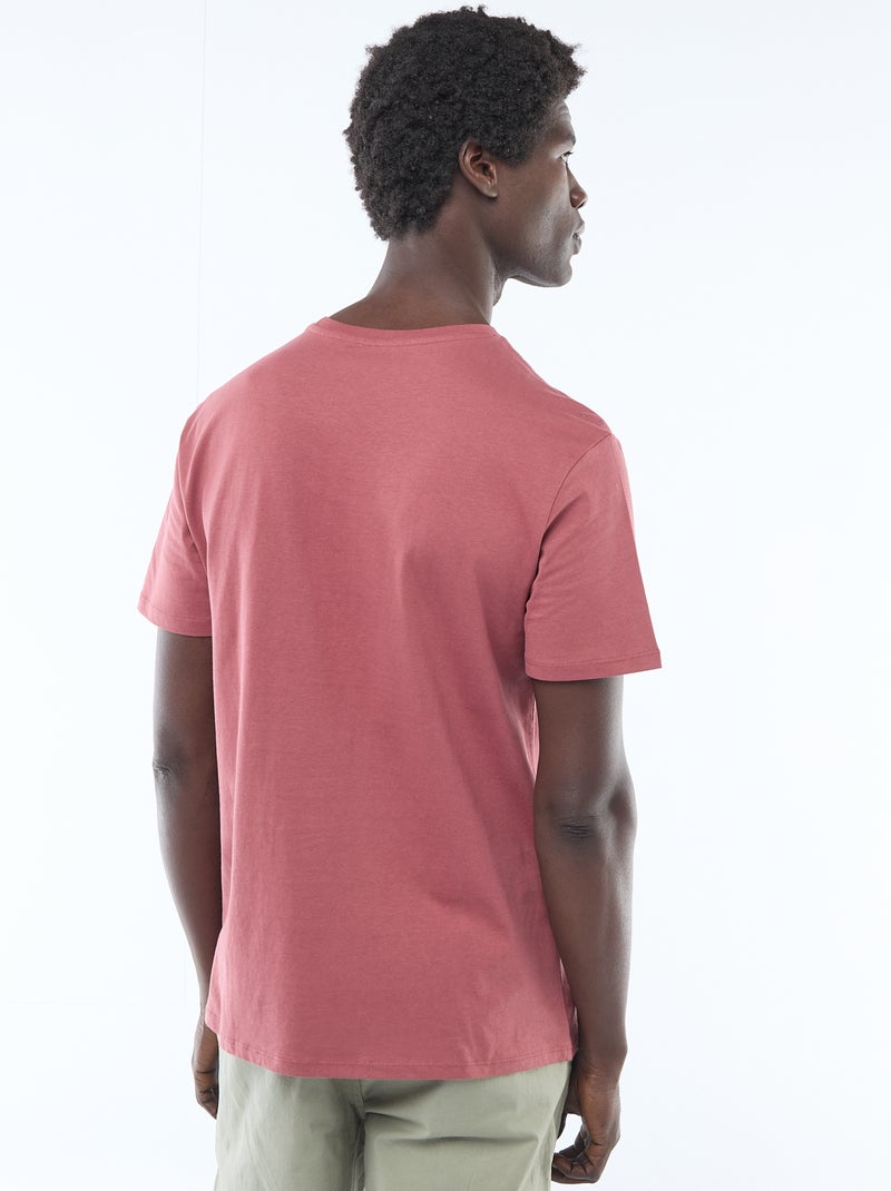 T-shirt stampata fantasia Rosso - Kiabi