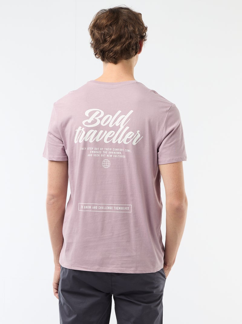 T-shirt stampata fantasia Viola - Kiabi