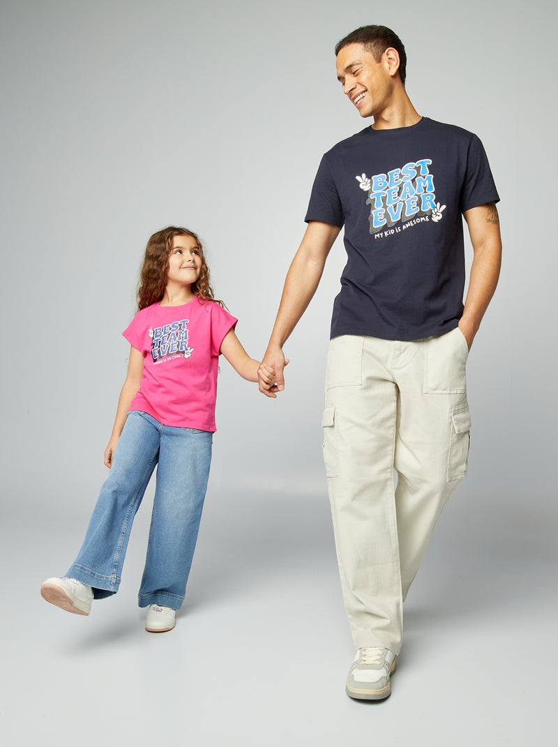 T-shirt stampata Festa del papà BLU - Kiabi