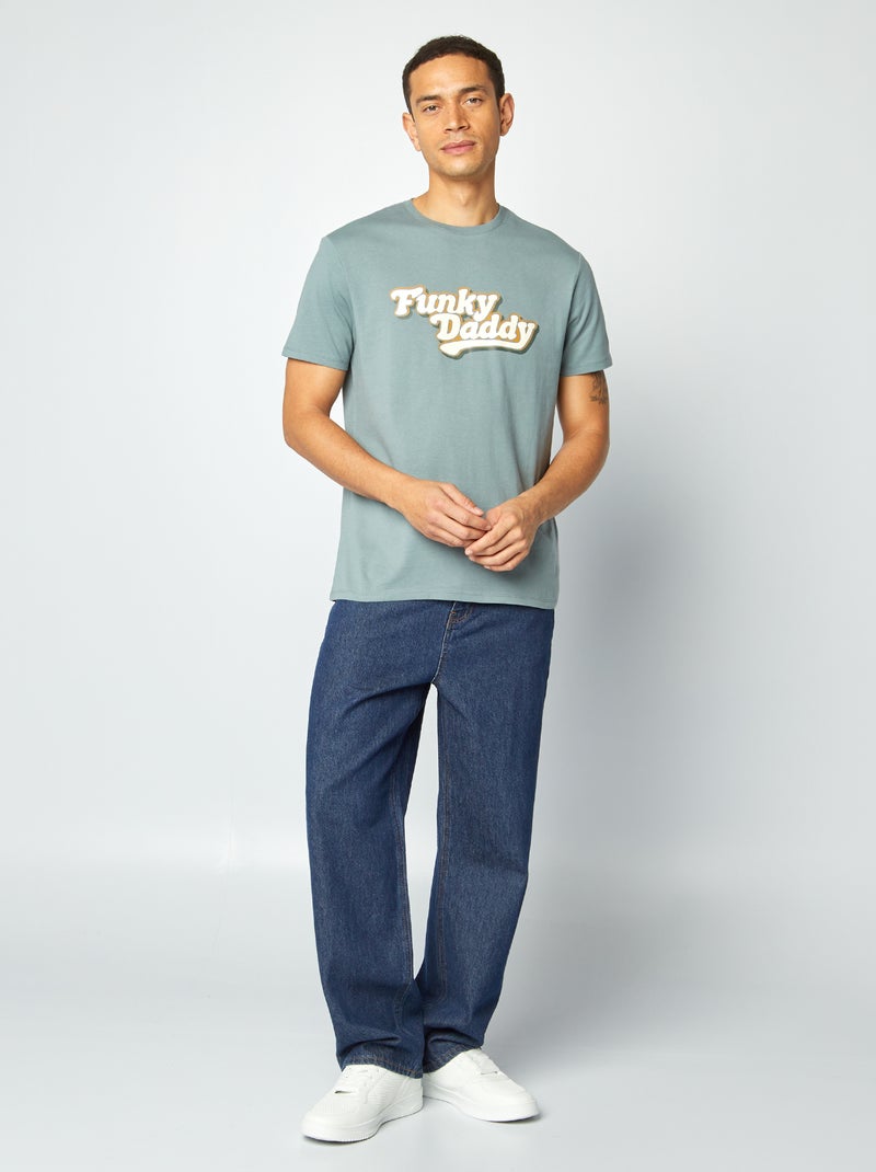 T-shirt stampata Festa del papà BLU - Kiabi